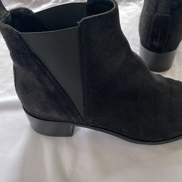 Acne Studios Black Suede Point Toe Booties size 38 - Picture 5 of 7
